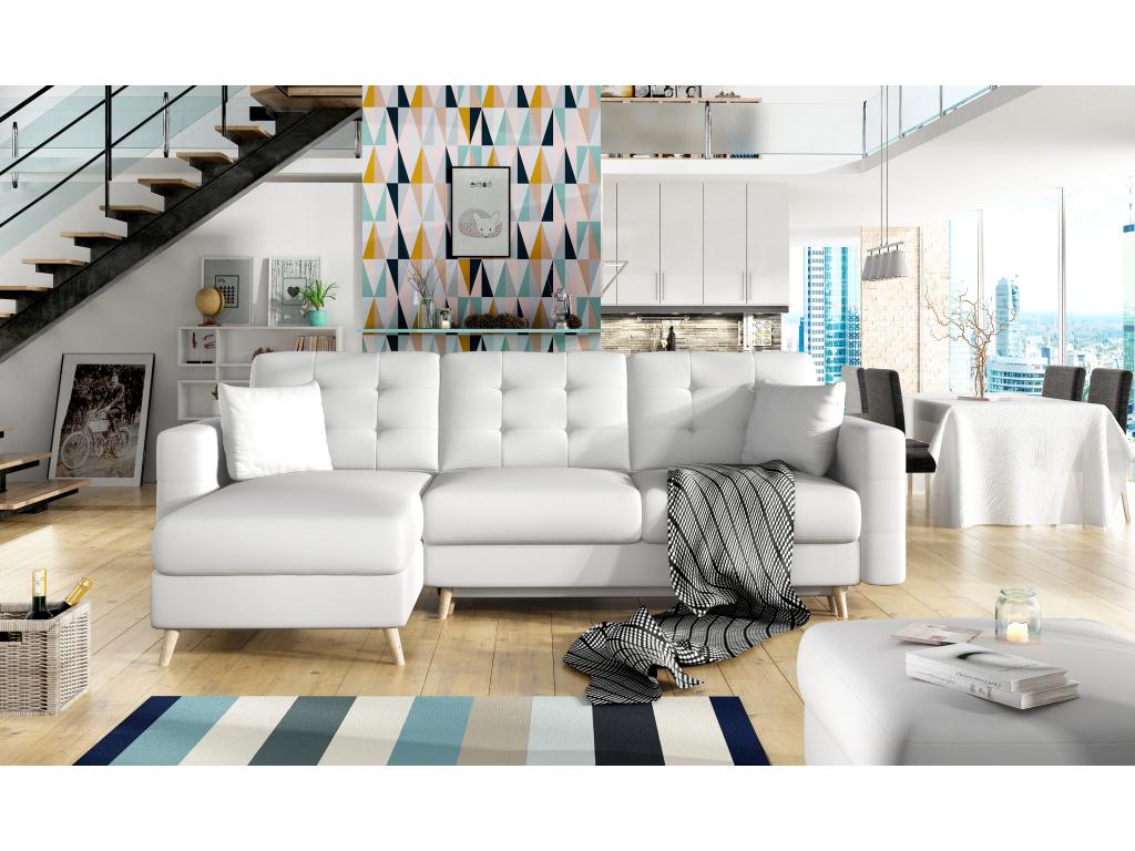 White Fabric Sofa