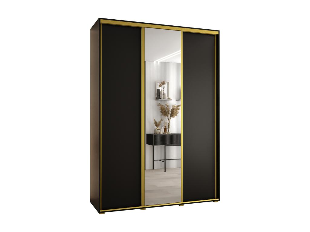 Black Wardrobe, 180 x 60 x 235.2 cm