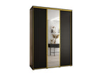 Black Wardrobe, 180 x 60 x 235.2 cm