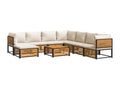 Brown Solid Wood Outdoor Furniture Set - dlz1766585859089