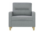 Gray Fabric Accent Chair