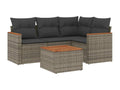 Gray Woven Resin Wicker Outdoor Furniture Set - dlz1766585517079