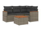 Gray Woven Resin Wicker Outdoor Furniture Set - dlz1766585517079