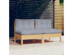 Gray Pine Wood Sofa