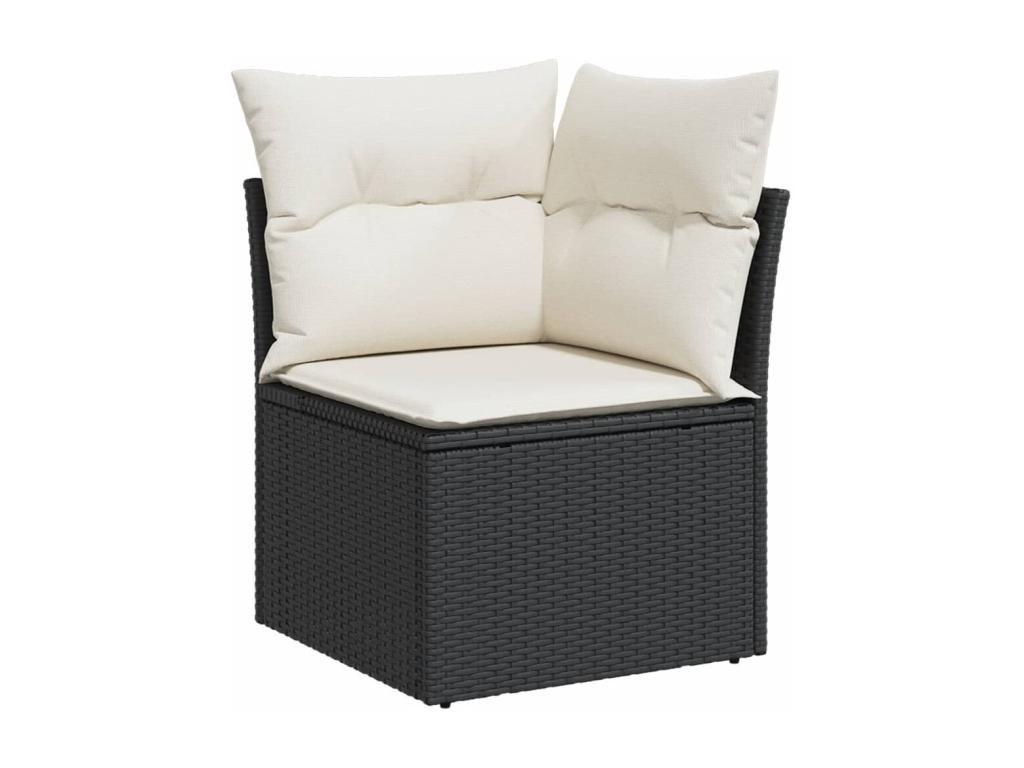 Black Woven Resin Wicker Outdoor Furniture Set - dlz1766586043965