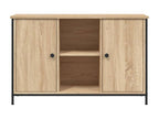 Natural Engineered Wood TV Stand, 100 x 35 x 65 cm