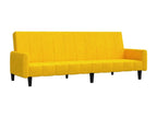 Yellow Velvet Bed