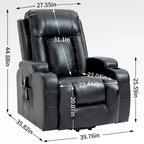 Heavy Duty Power Lift Recliner Chair for Elderly with Massage and Lumbar Heating