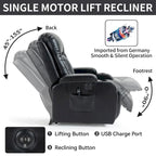 Heavy Duty Power Lift Recliner Chair for Elderly with Massage and Lumbar Heating