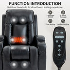 Heavy Duty Power Lift Recliner Chair for Elderly with Massage and Lumbar Heating