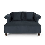 66  Upholstered Loveseat Chaise Lounge Chair with Birch Legs