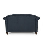 66  Upholstered Loveseat Chaise Lounge Chair with Birch Legs