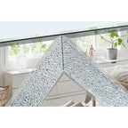 59  TV Stand with Diamond-Shaped Mirror Doors and Storage for TVs Up to 65