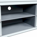 59  TV Stand with Diamond-Shaped Mirror Doors and Storage for TVs Up to 65