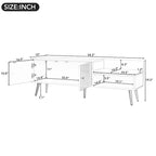 Modern Shoe Storage Bench with Hidden Storage and Upholstered Cushions for Bedside, Living Room and Entryway