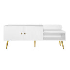 Modern Shoe Storage Bench with Hidden Storage and Upholstered Cushions for Bedside, Living Room and Entryway