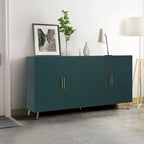 60  TV Stand with Antique Handles, Storage & Adjustable Shelves