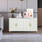 60  TV Stand with Antique Handles, Storage & Adjustable Shelves