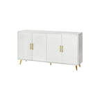 60  TV Stand with Antique Handles, Storage & Adjustable Shelves