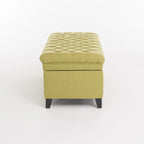 Juliana Fabric Storage Ottoman with Birch Legs