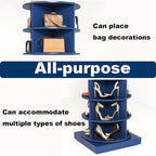 Blue 360 Rotating shoe cabinet 6 layers