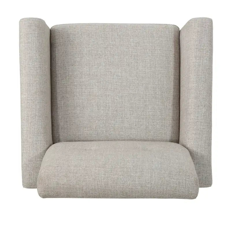 31.1  Upholstered Button Tufted Club Chair with Rubber Legs