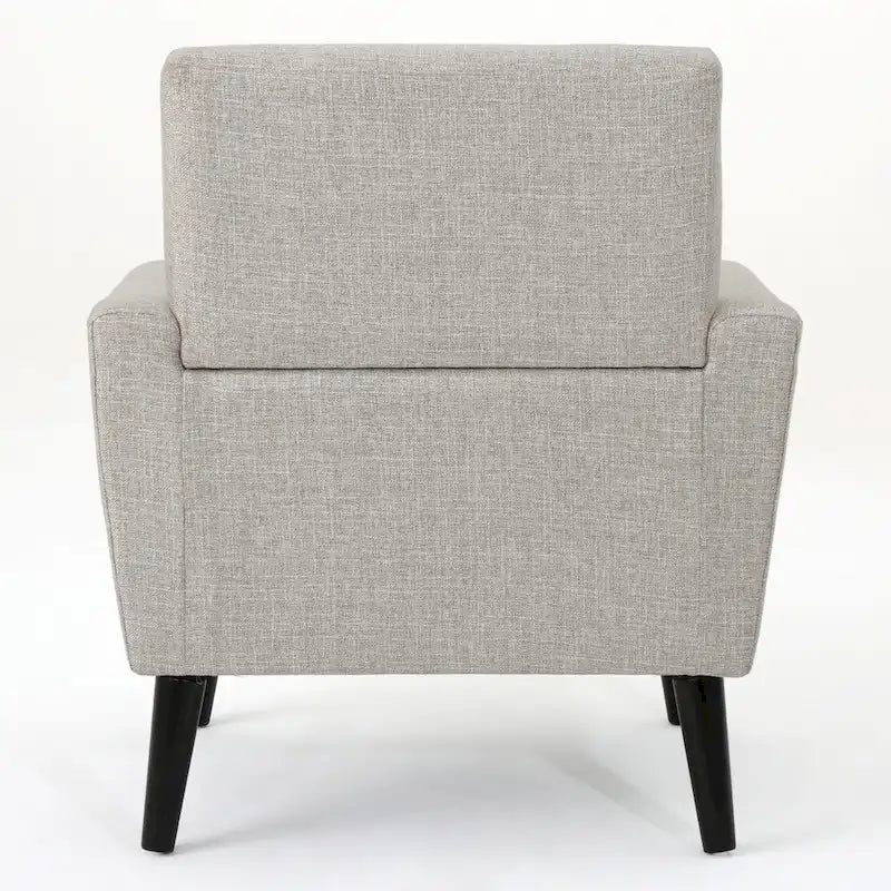 31.1  Upholstered Button Tufted Club Chair with Rubber Legs