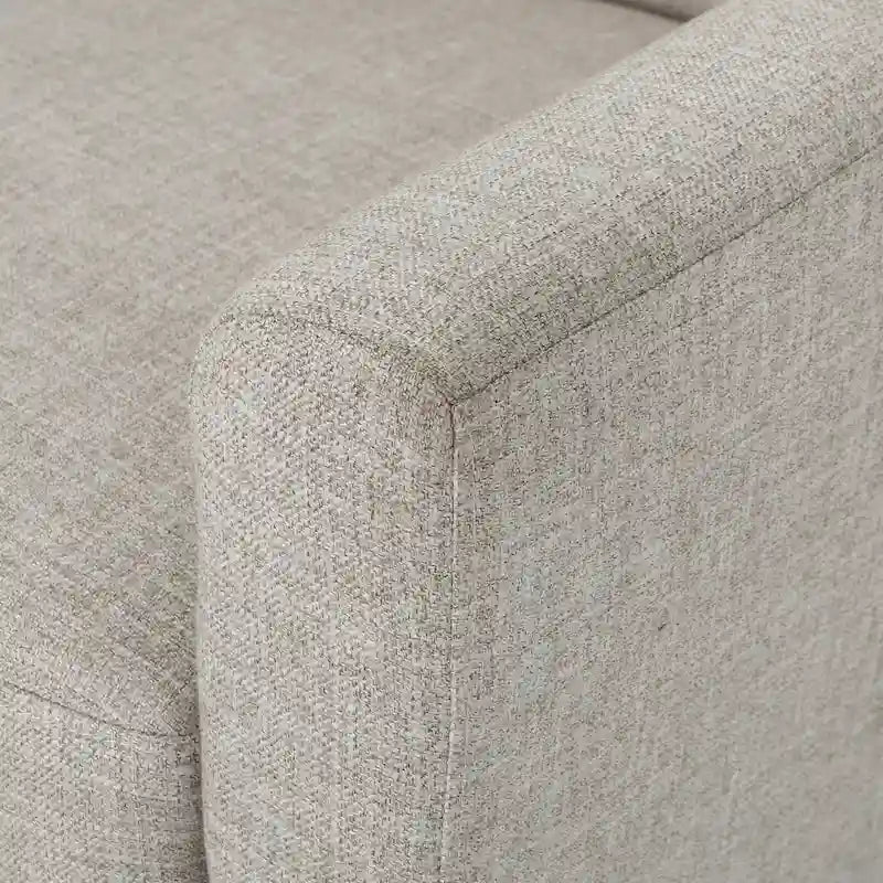 31.1  Upholstered Button Tufted Club Chair with Rubber Legs