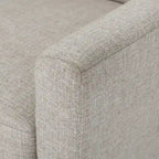 31.1  Upholstered Button Tufted Club Chair with Rubber Legs