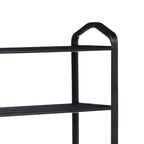 5-Tier Stackable Shoe Rack, 15-Pairs Sturdy Shoe Shelf Storage , Black Shoe Tower