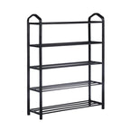 5-Tier Stackable Shoe Rack, 15-Pairs Sturdy Shoe Shelf Storage , Black Shoe Tower