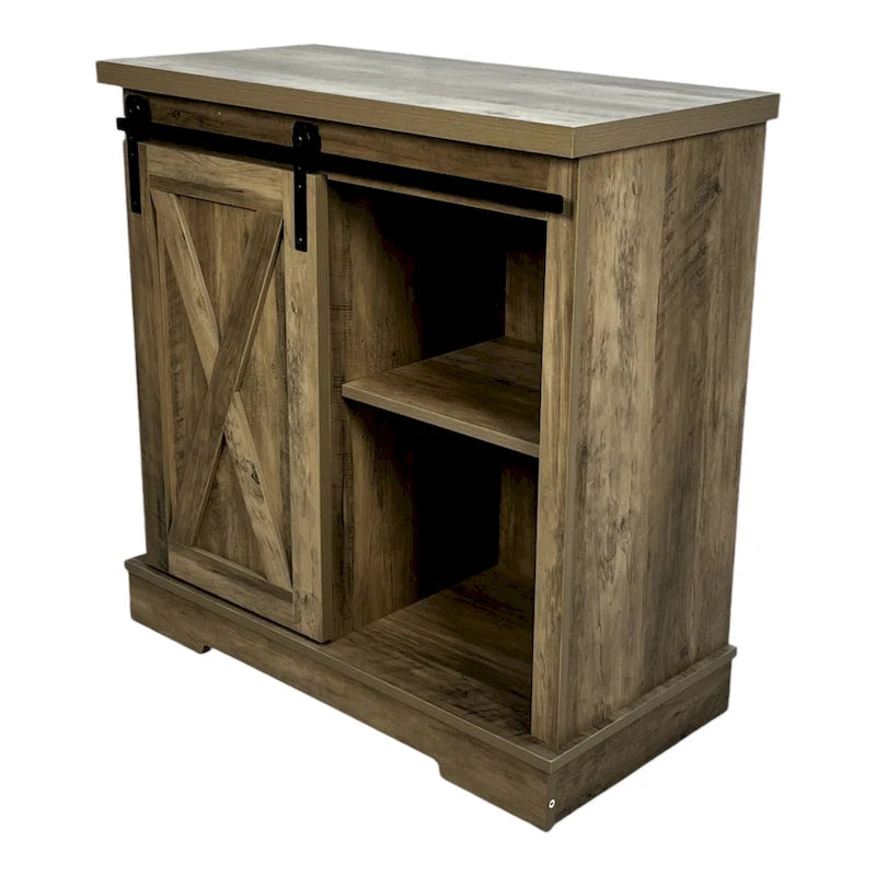 Farmhouse Style Sideboard Storage Cabinet for Living Room Coffee Bar Kitchen, Easy to Assemble & Clean