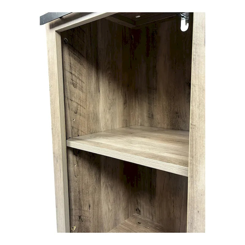 Farmhouse Style Sideboard Storage Cabinet for Living Room Coffee Bar Kitchen, Easy to Assemble & Clean