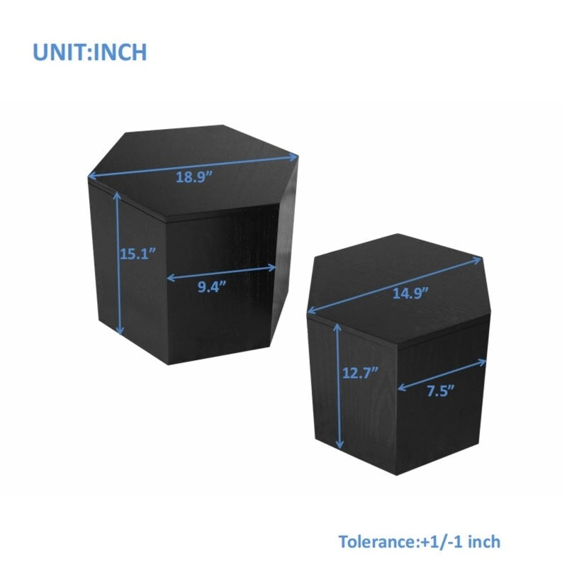 Coffee Tables,MDF with ash/oak/walnut veneer side table/nesting table set of 2 for living room,office,bedroom