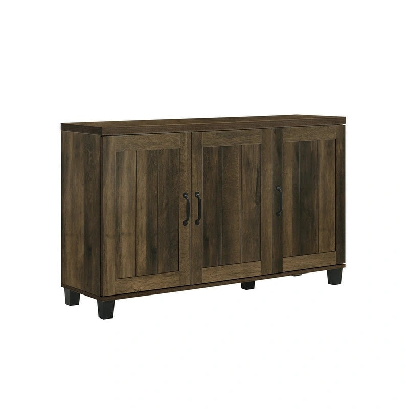 Modern Style 45 W 3-Door Shoe Cabinet, with 6 Adjustable Shelves
