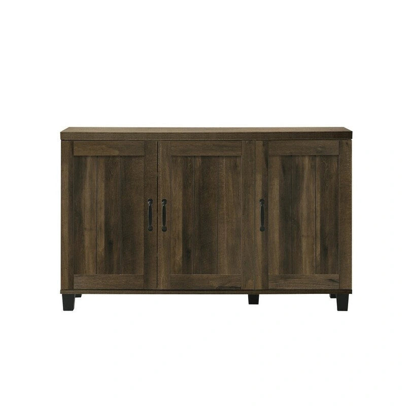 Modern Style 45 W 3-Door Shoe Cabinet, with 6 Adjustable Shelves