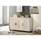 Modern Style 45 W 3-Door Shoe Cabinet, with 6 Adjustable Shelves