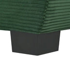 85.4  Modern Curved Sofa, Back Upholstered Couch with 2 Decorative Throw Pillows, Corduroy Fabric Couch