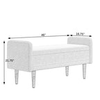 Teddy Velvet Storage Stool,With Storage Space,Suitable For Apartments