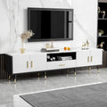 71  Modern TV Stand with 2 Cabinets& Open Compartments, Entertainment Center for TVs up to 80 , Television Console