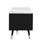 71  Modern TV Stand with 2 Cabinets& Open Compartments, Entertainment Center for TVs up to 80 , Television Console