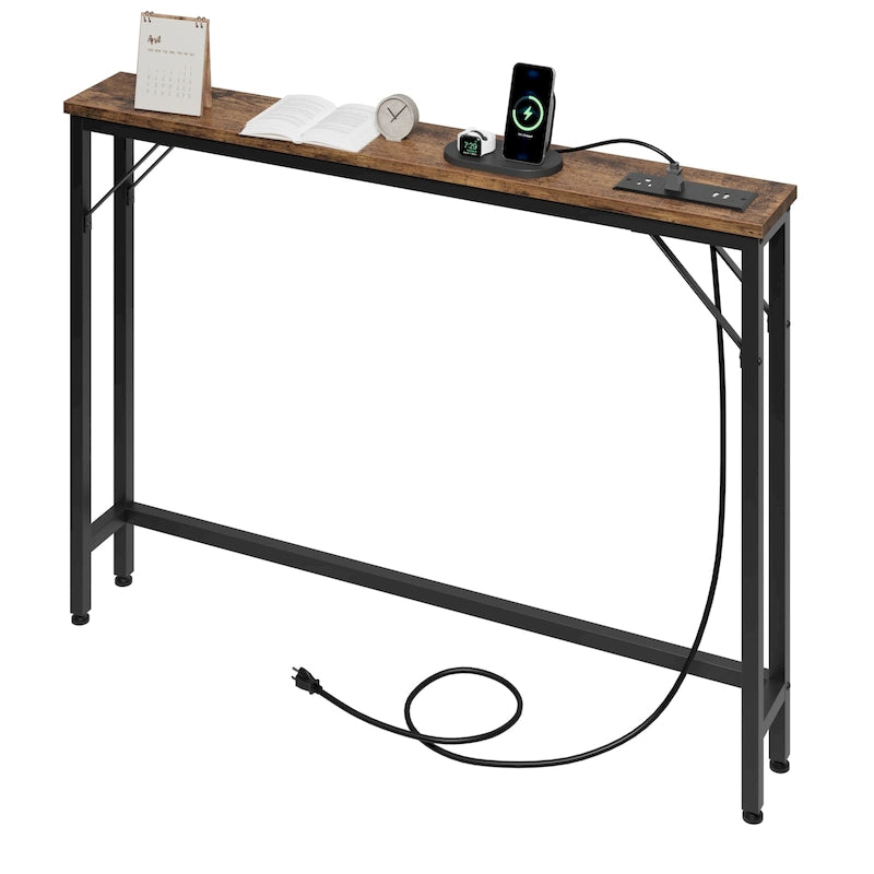 5.9  Narrow Sofa Table with Outlets