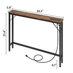 5.9  Narrow Sofa Table with Outlets