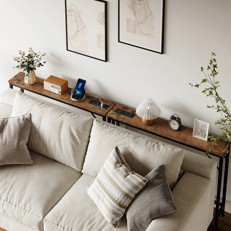 5.9  Narrow Sofa Table with Outlets