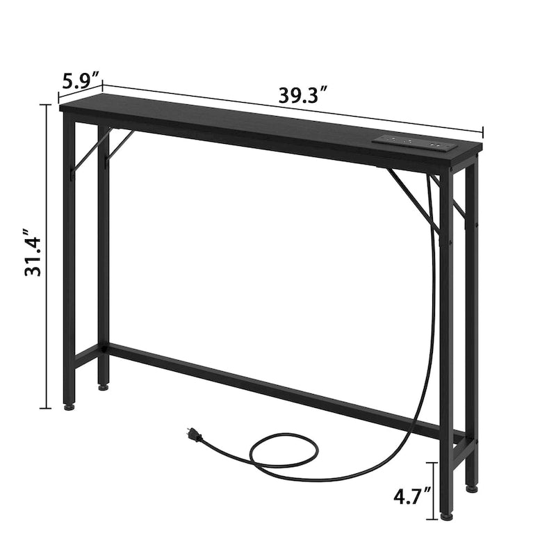 5.9  Narrow Sofa Table with Outlets