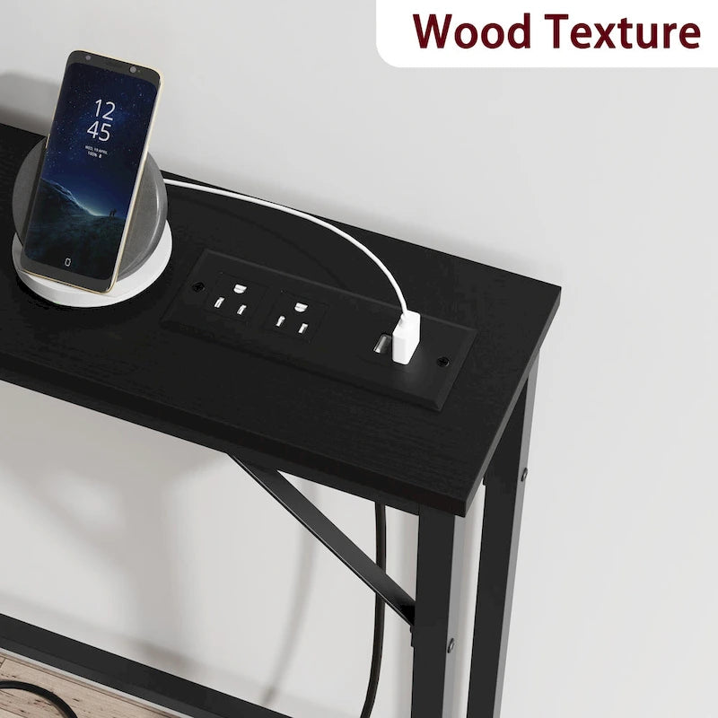5.9  Narrow Sofa Table with Outlets