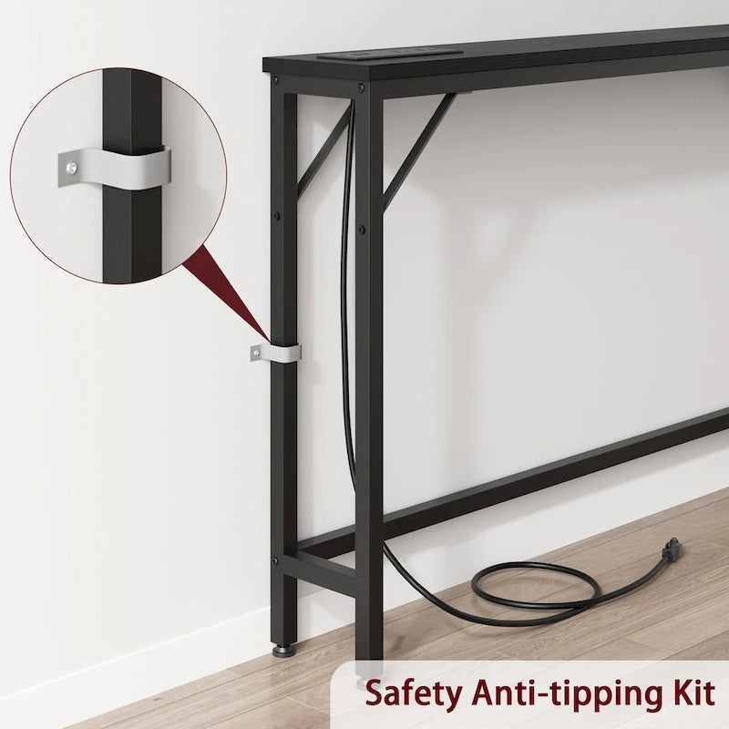 5.9  Narrow Sofa Table with Outlets