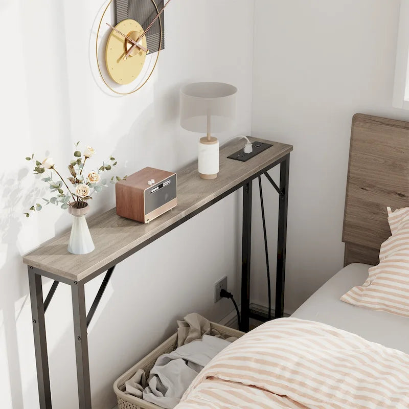 5.9  Narrow Sofa Table with Outlets