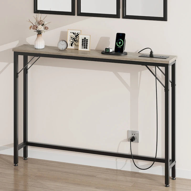 5.9  Narrow Sofa Table with Outlets
