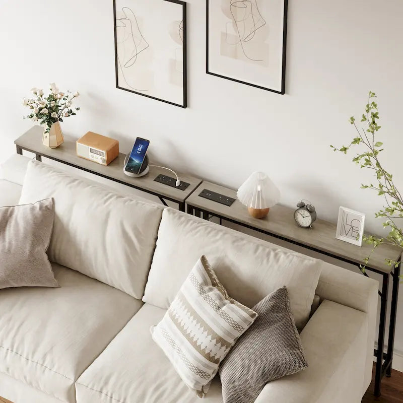 5.9  Narrow Sofa Table with Outlets